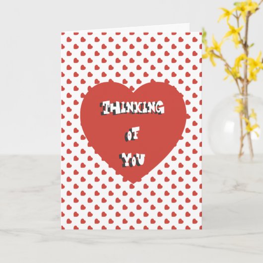 Het denken aan u kaart (Gele Bloem)