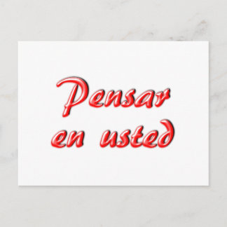 Het denken aan u kaart
