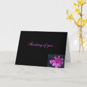 Het denken aan u - kaart (Gele Bloem)