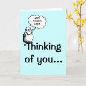 Het denken aan u… kaart (Gele Bloem)