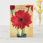 Het denken aan u kaart (Gele Bloem)