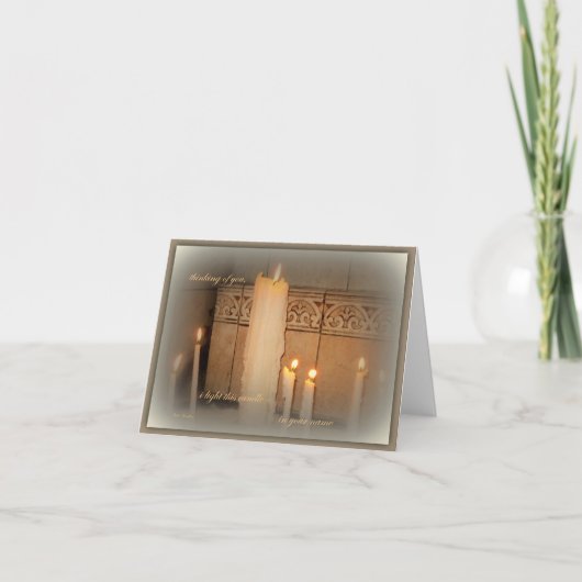 Het denken aan u kaart (Voorkant)