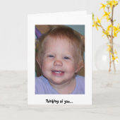 Het denken aan u kaart (Gele Bloem)