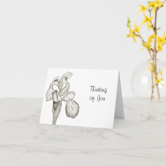 Het denken aan u Kaart (Gele Bloem)