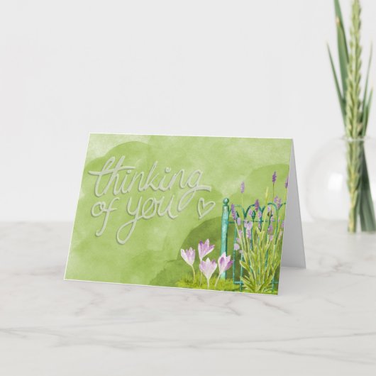 Het denken aan u Kaart (Voorkant)