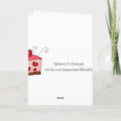 Het denken aan u kaart (Achterkant)