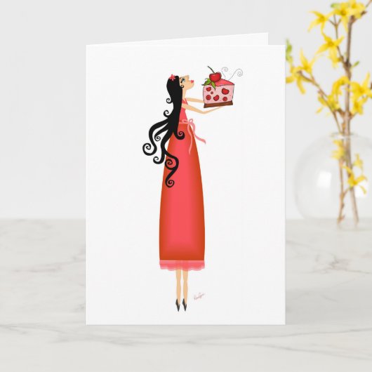 Het denken aan u kaart (Gele Bloem)