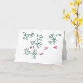 Het denken aan u kaart (Gele Bloem)