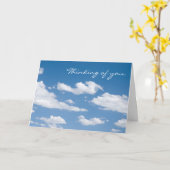 Het denken aan u kaart (Gele Bloem)