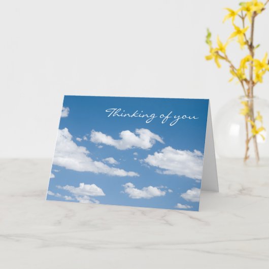 Het denken aan u kaart (Gele Bloem)