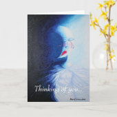 Het denken aan u. kaart (Gele Bloem)