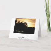 Het denken aan u Kaart (Achterkant)