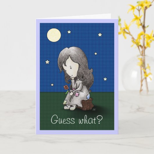 "Het denken aan u" Kaart (Gele Bloem)