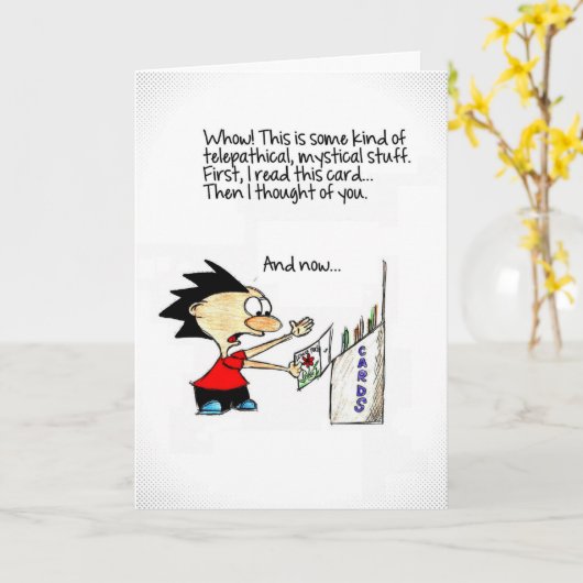 Het denken aan u kaart - Cudorables (Gele Bloem)