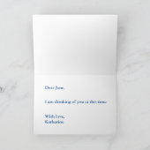 Het denken aan u kaart - Vergeet-mij-nietjes (Binnen)