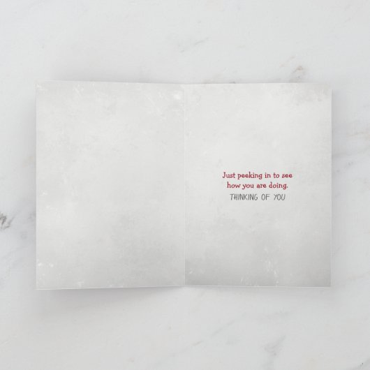 Het denken aan u Kat Kaart (Binnen)