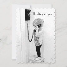 Het denken aan u, Kind, Oude Telefoon, Art. B&W