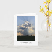 Het denken aan u Lege Kaart (Gele Bloem)