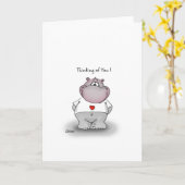 Het denken aan u! Leuke gift voor uw gehouden van Kaart (Gele Bloem)