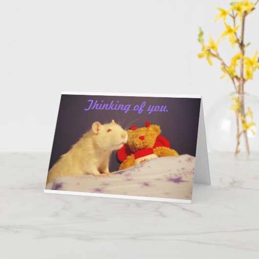 Het denken aan u met Milko. Kaart (Gele Bloem)