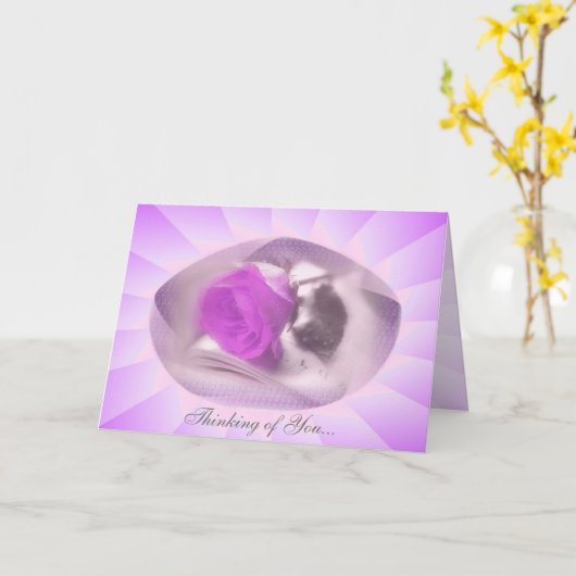 Het denken aan u nam Kaart toe (Gele Bloem)