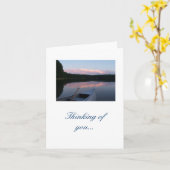 Het denken aan u… notecard kaart (Gele Bloem)