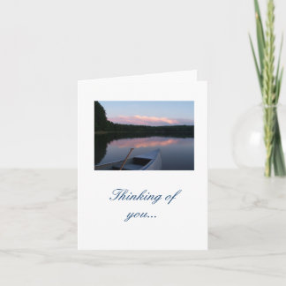 Het denken aan u… notecard kaart