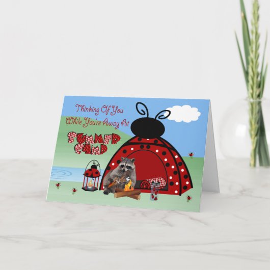 Het denken aan u terwijl u weg bij het Kamp van de Kaart (Voorkant)