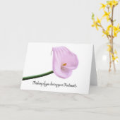 het denken aan u tijdens kankerbehandelingen kaart (Gele Bloem)