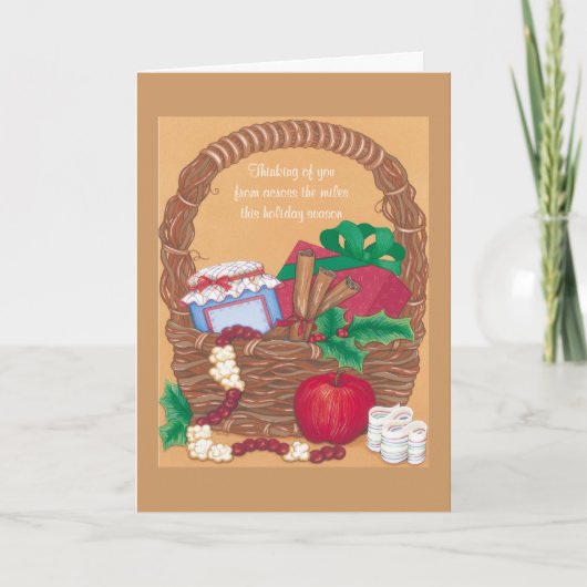 Het denken aan u van over de Mijlen - Groet C Feestdagen Kaart (Voorkant)