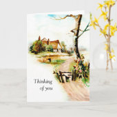 Het denken aan u vandaag kaart (Gele Bloem)