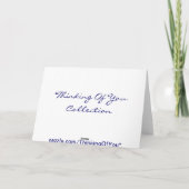 Het denken aan u Waterval Kaart (Achterkant)