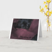 Het denken aan u wenskaart kaart (Gele Bloem)