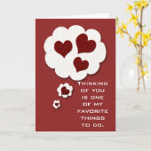 Het denken aan u -- Wenskaart Kaart (Gele Bloem)