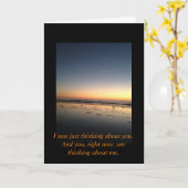 Het denken aan u Wenskaart Kaart (Gele Bloem)