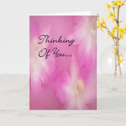 Het denken aan u Wenskaart Kaart (Gele Bloem)