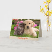 Het denken aan u wordt goed kaart (Gele Bloem)