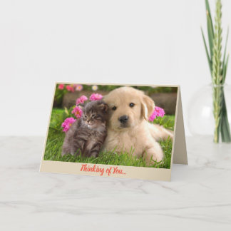 Het denken aan u wordt goed kaart