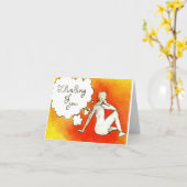 'Het denken aan You Kaart (Gele Bloem)