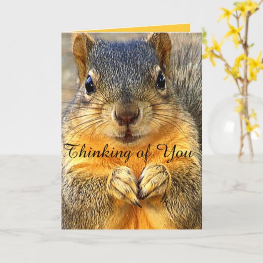 Het denken aan You_ Kaart (Gele Bloem)