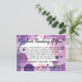 Het Denken ADHD aan u briefkaart (Staand voorkant)