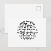 Het denken in de hemel lijkt zo ver weg, maar toch uitnodiging briefkaart (Voorkant / Achterkant)