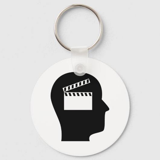 Het denken over films sleutelhanger (Voorkant)