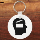 Het denken over films sleutelhanger (Voorkant)