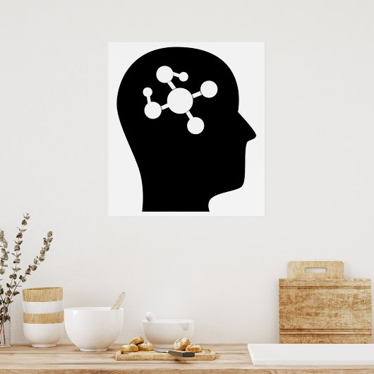 Het denken over polymeerchemie poster (Keuken)