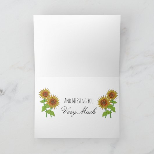 Het denken over u en het Missen van u de Kaart van (Binnen)