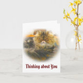 Het denken over u kaart (Gele Bloem)