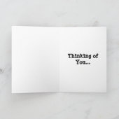 Het DENKEN van Boston Terrier AAN U wenskaart Kaart (Binnen)