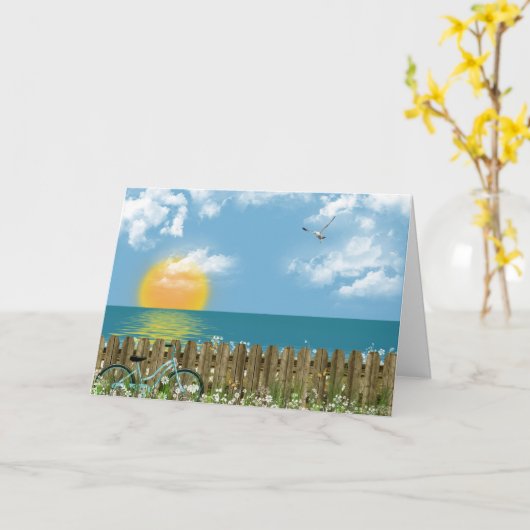 Het denken van de kust aan u kaart (Gele Bloem)