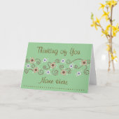 Het Denken van de punt aan u Kaart (Gele Bloem)